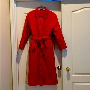 Rain/Trench Coat with goose down zip off lining